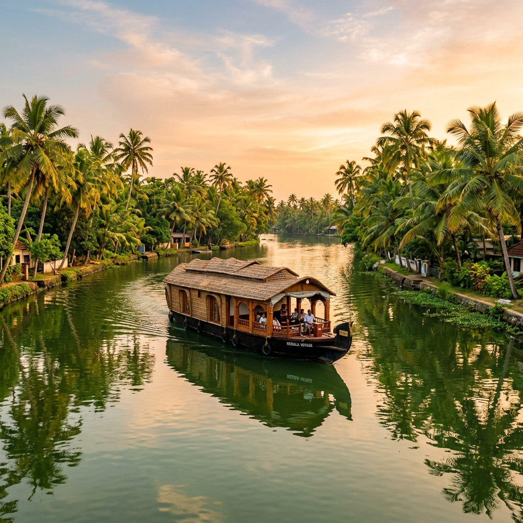 Chennai – Kumarakom, Alleppey (Boat House)