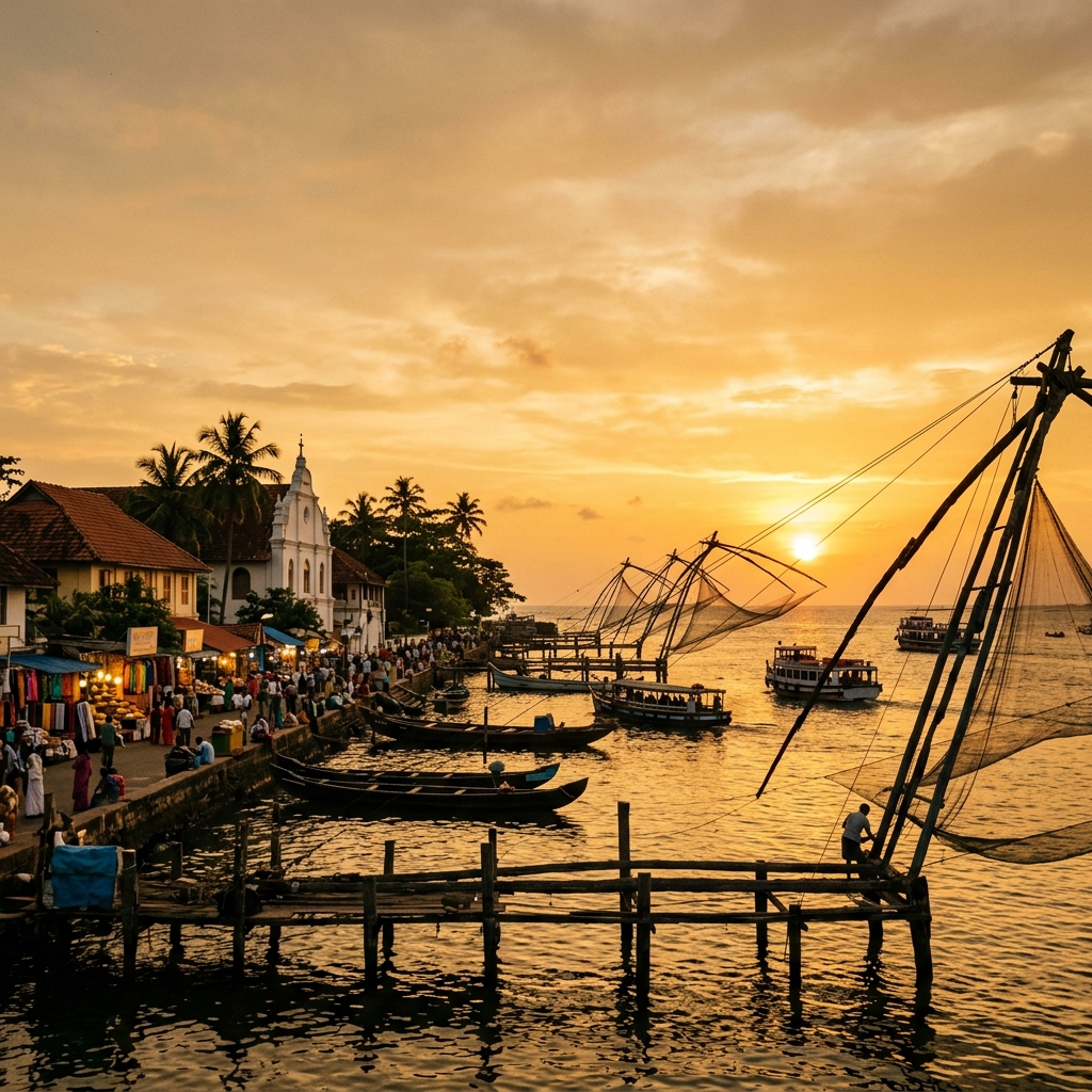 Chennai – Cochin, Kumarakom, Alleppey (Boat House)